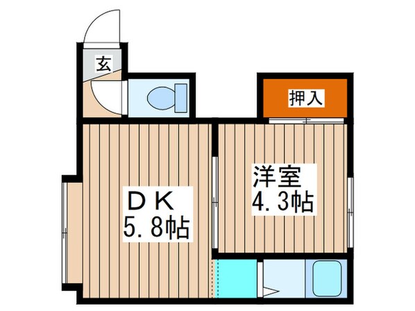 ゾンネブルーメⅡの物件間取画像